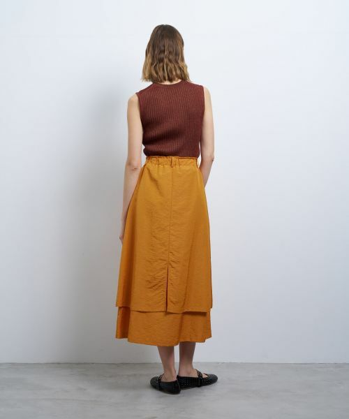 LANVIN en Bleu / ランバン オン ブルー ロング・マキシ丈スカート | 撥水レイヤードスカート | 詳細3