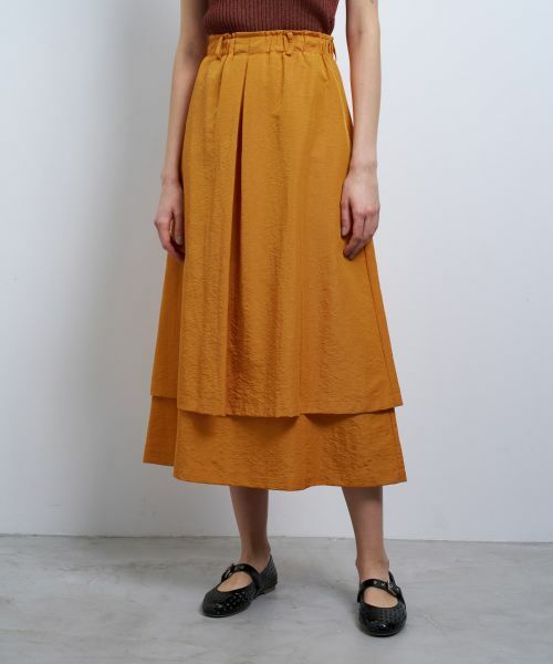 LANVIN en Bleu / ランバン オン ブルー ロング・マキシ丈スカート | 撥水レイヤードスカート | 詳細4