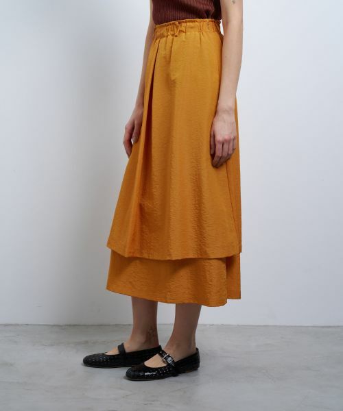 LANVIN en Bleu / ランバン オン ブルー ロング・マキシ丈スカート | 撥水レイヤードスカート | 詳細5