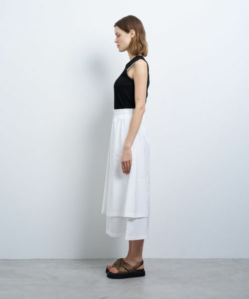 LANVIN en Bleu / ランバン オン ブルー ロング・マキシ丈スカート | 撥水レイヤードスカート | 詳細9