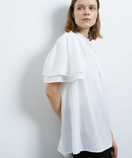 RingoですLANVIN en Bleu 36 ベージュペプラムフリル LANVIN en Bleu / ランバン オン ブルー | ファッション通販