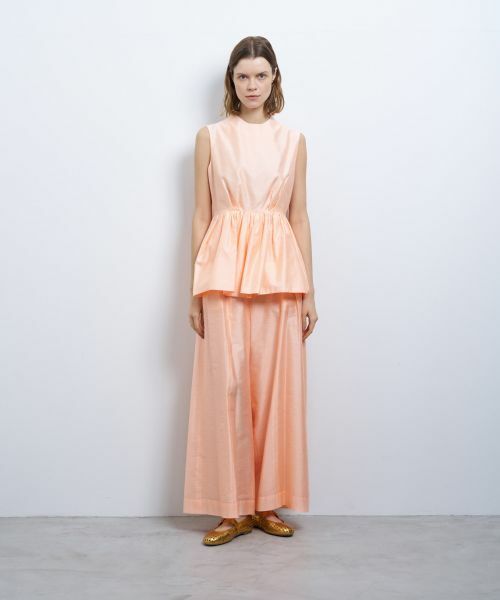 LANVIN en Bleu / ランバン オン ブルー シャツ・ブラウス | シャンタンタフタペプラムブラウス | 詳細1