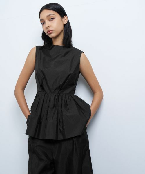 LANVIN en Bleu / ランバン オン ブルー シャツ・ブラウス | シャンタンタフタペプラムブラウス | 詳細11