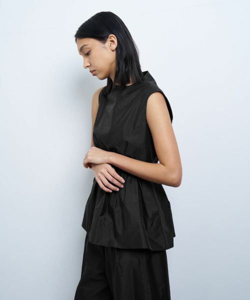 LANVIN en Bleu / ランバン オン ブルー シャツ・ブラウス | シャンタンタフタペプラムブラウス | 詳細12