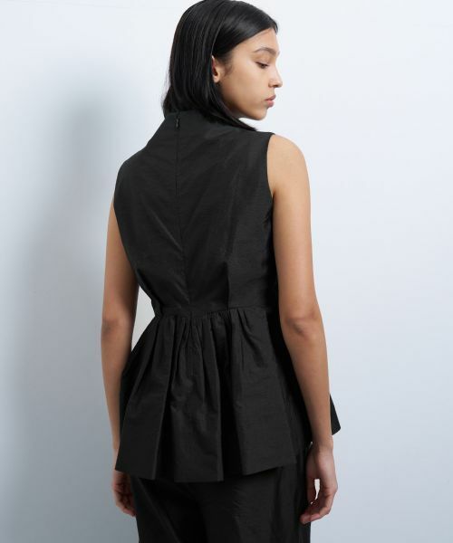 LANVIN en Bleu / ランバン オン ブルー シャツ・ブラウス | シャンタンタフタペプラムブラウス | 詳細13