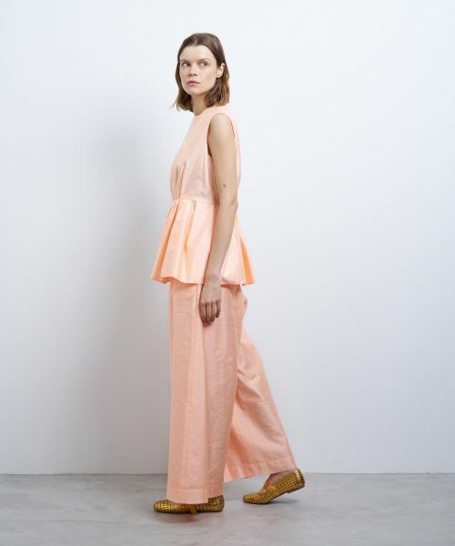 LANVIN en Bleu / ランバン オン ブルー シャツ・ブラウス | シャンタンタフタペプラムブラウス | 詳細2