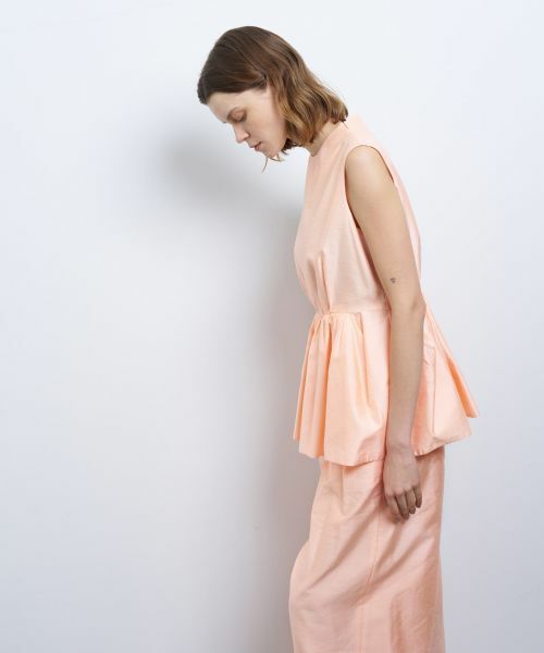 LANVIN en Bleu / ランバン オン ブルー シャツ・ブラウス | シャンタンタフタペプラムブラウス | 詳細5