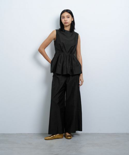 LANVIN en Bleu / ランバン オン ブルー シャツ・ブラウス | シャンタンタフタペプラムブラウス | 詳細8