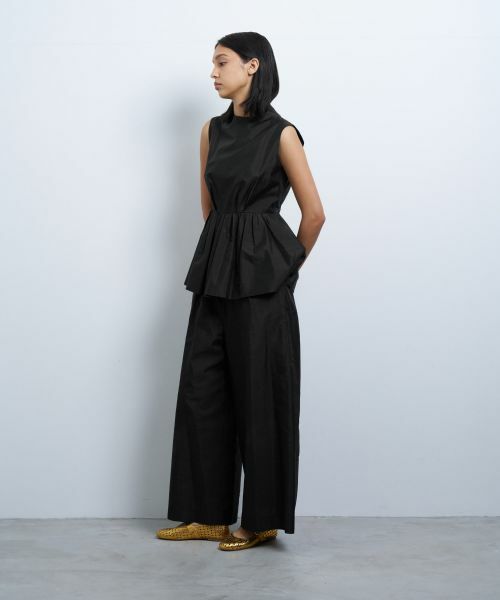 LANVIN en Bleu / ランバン オン ブルー シャツ・ブラウス | シャンタンタフタペプラムブラウス | 詳細9