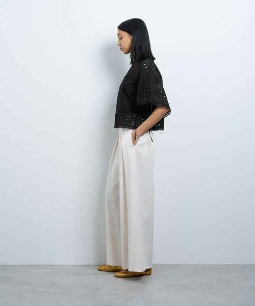 LANVIN en Bleu / ランバン オン ブルー シャツ・ブラウス | BROCHEコットンレースブラウス | 詳細10