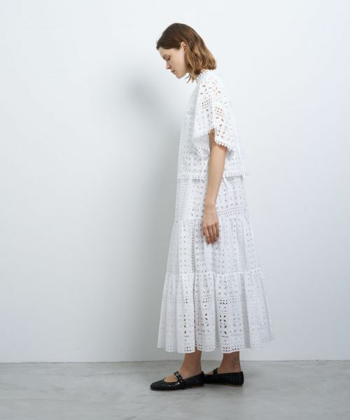 LANVIN en Bleu / ランバン オン ブルー シャツ・ブラウス | BROCHEコットンレースブラウス | 詳細2