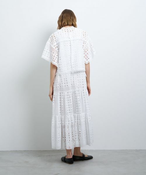 LANVIN en Bleu / ランバン オン ブルー シャツ・ブラウス | BROCHEコットンレースブラウス | 詳細3