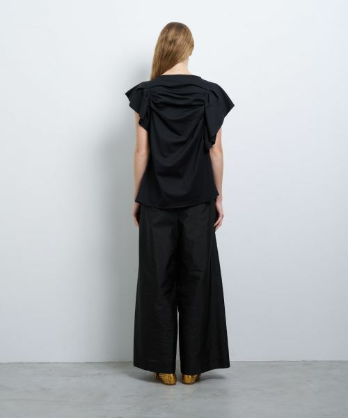 LANVIN en Bleu / ランバン オン ブルー Tシャツ | ランダムタックドレープカットソー | 詳細3