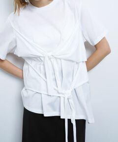 LANVIN en Bleu / ランバン オン ブルー Tシャツ | アシンメノットTシャツ