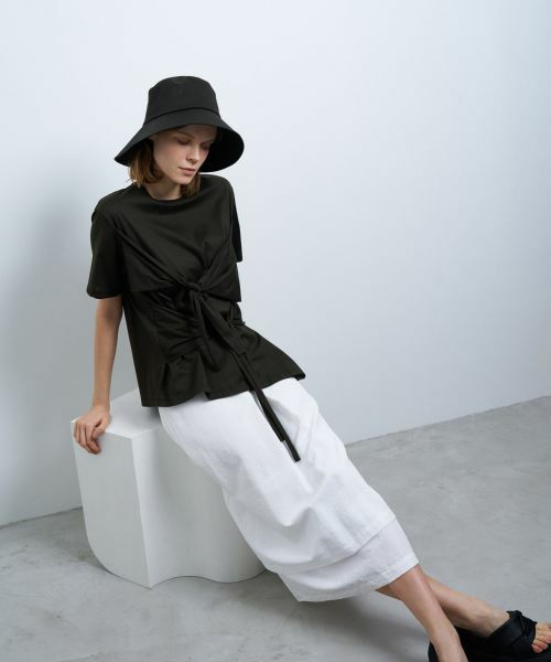 LANVIN en Bleu / ランバン オン ブルー Tシャツ | アシンメノットTシャツ | 詳細14