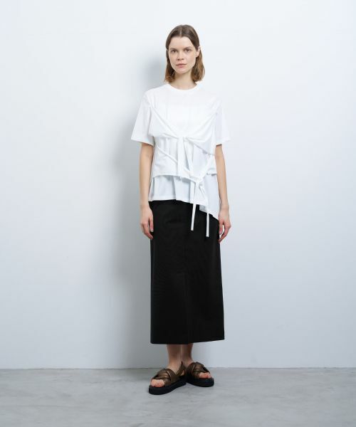 LANVIN en Bleu / ランバン オン ブルー Tシャツ | アシンメノットTシャツ | 詳細15