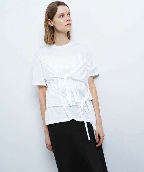 LANVIN en Bleu / ランバン オン ブルー Tシャツ | アシンメノットTシャツ | 詳細18