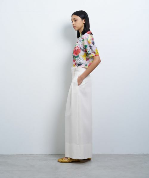 LANVIN en Bleu / ランバン オン ブルー Tシャツ | fleur de fleurプリントカットソー | 詳細2