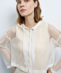 LANVIN en Bleu / ランバン オン ブルー カットソー | メッシュフーディー