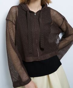 LANVIN en Bleu / ランバン オン ブルー カットソー | メッシュフーディー