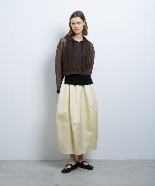 LANVIN en Bleu / ランバン オン ブルー カットソー | メッシュフーディー | 詳細1