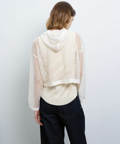 LANVIN en Bleu / ランバン オン ブルー カットソー | メッシュフーディー | 詳細12