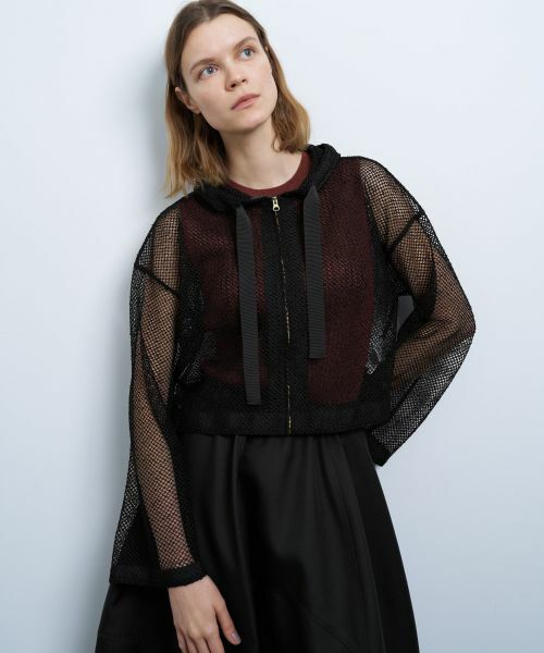 LANVIN en Bleu / ランバン オン ブルー カットソー | メッシュフーディー | 詳細17