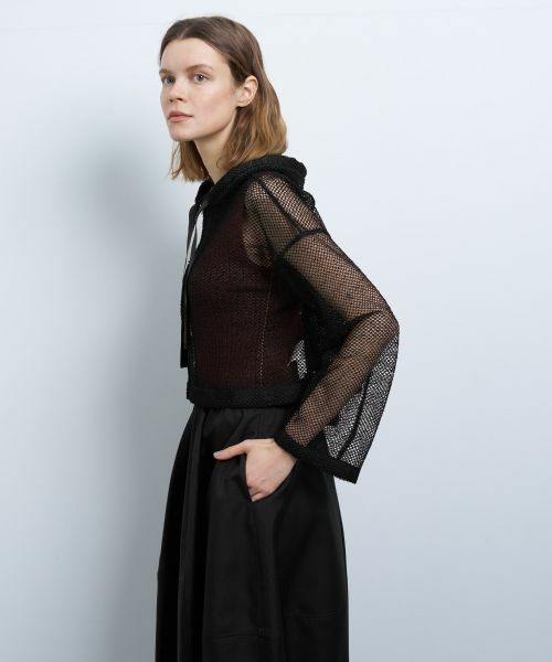 LANVIN en Bleu / ランバン オン ブルー カットソー | メッシュフーディー | 詳細18