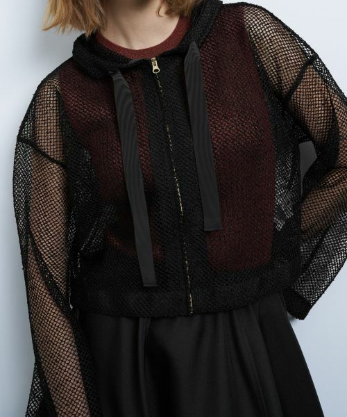 LANVIN en Bleu / ランバン オン ブルー カットソー | メッシュフーディー | 詳細20