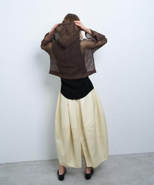 LANVIN en Bleu / ランバン オン ブルー カットソー | メッシュフーディー | 詳細3