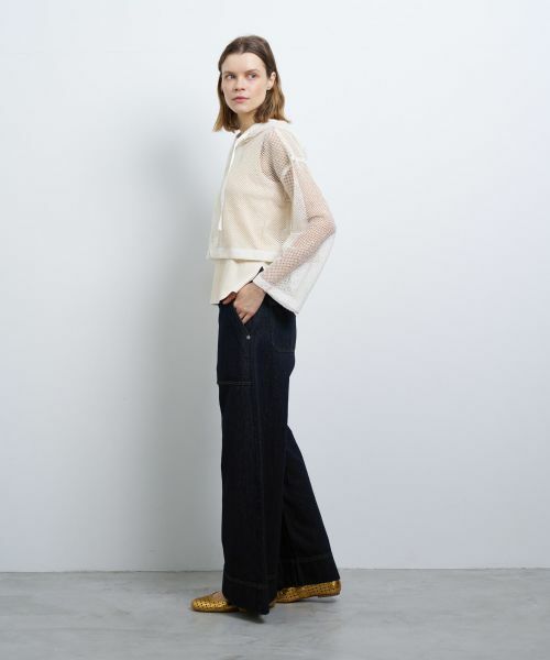 LANVIN en Bleu / ランバン オン ブルー カットソー | メッシュフーディー | 詳細8