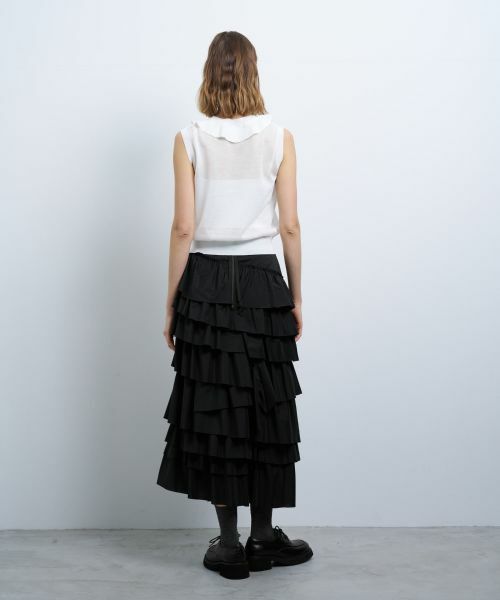 LANVIN en Bleu / ランバン オン ブルー ニット・セーター | フリルトリムノースリーブニット | 詳細16