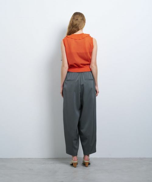 LANVIN en Bleu / ランバン オン ブルー ニット・セーター | フリルトリムノースリーブニット | 詳細9