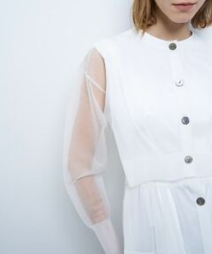 LANVIN en Bleu / ランバン オン ブルー カーディガン・ボレロ | シアーレイヤードカーディガン