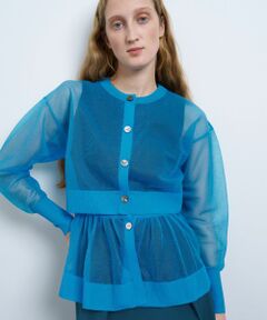 LANVIN en Bleu / ランバン オン ブルー カーディガン・ボレロ | シアーレイヤードカーディガン