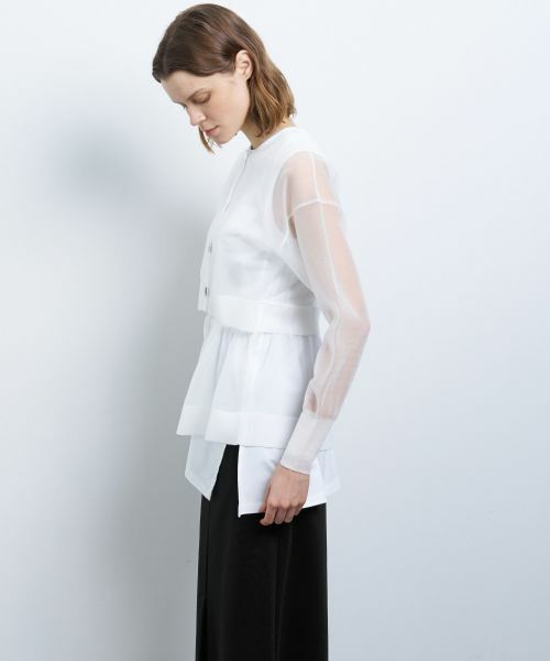 LANVIN en Bleu / ランバン オン ブルー カーディガン・ボレロ | シアーレイヤードカーディガン | 詳細12