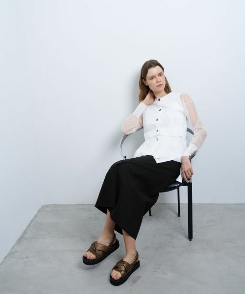 LANVIN en Bleu / ランバン オン ブルー カーディガン・ボレロ | シアーレイヤードカーディガン | 詳細14