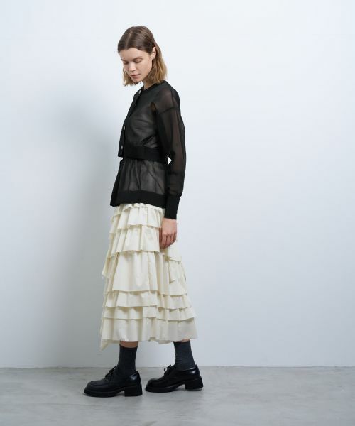 LANVIN en Bleu / ランバン オン ブルー カーディガン・ボレロ | シアーレイヤードカーディガン | 詳細16