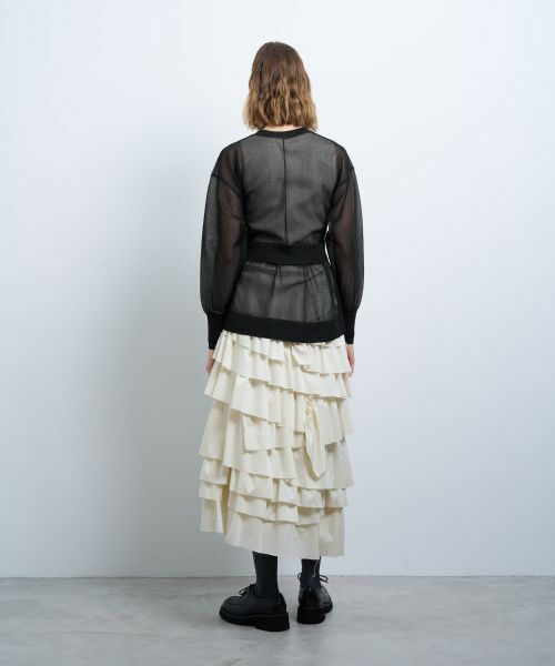 LANVIN en Bleu / ランバン オン ブルー カーディガン・ボレロ | シアーレイヤードカーディガン | 詳細17