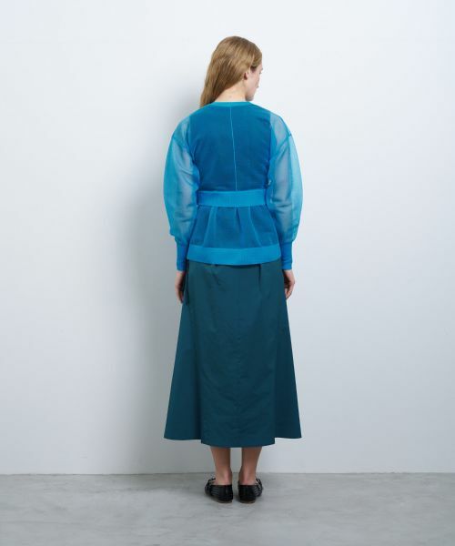 LANVIN en Bleu / ランバン オン ブルー カーディガン・ボレロ | シアーレイヤードカーディガン | 詳細3