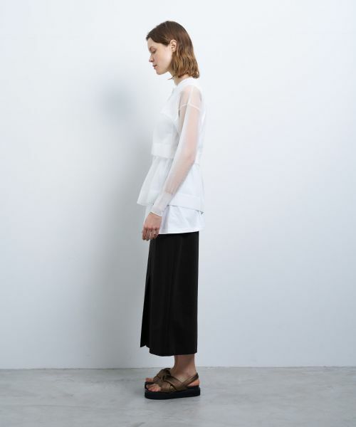 LANVIN en Bleu / ランバン オン ブルー カーディガン・ボレロ | シアーレイヤードカーディガン | 詳細9