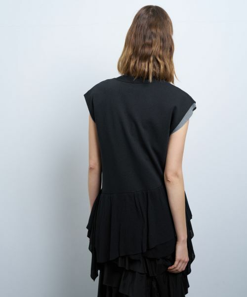 LANVIN en Bleu / ランバン オン ブルー カーディガン・ボレロ | フリルヘムニットベスト | 詳細13