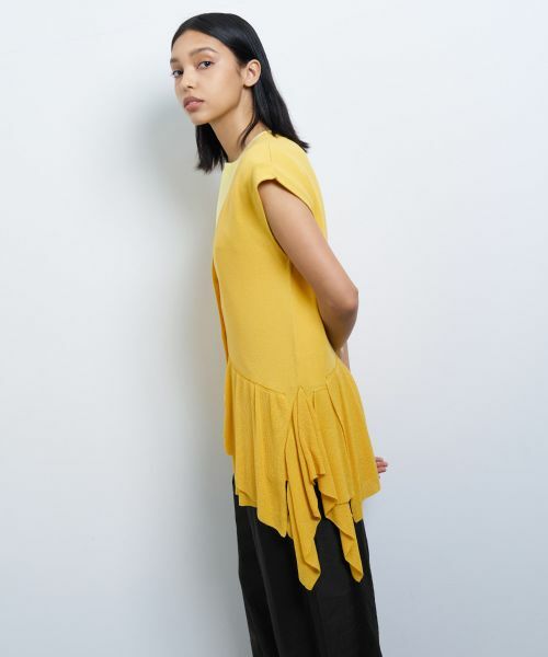 LANVIN en Bleu / ランバン オン ブルー カーディガン・ボレロ | フリルヘムニットベスト | 詳細5