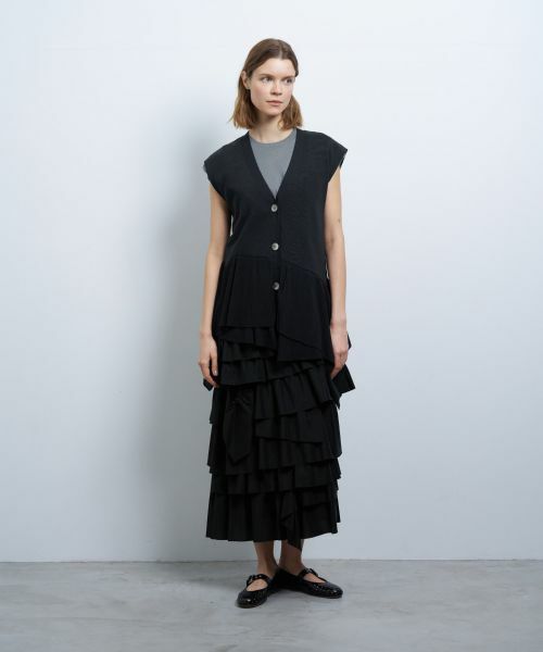 LANVIN en Bleu / ランバン オン ブルー カーディガン・ボレロ | フリルヘムニットベスト | 詳細8