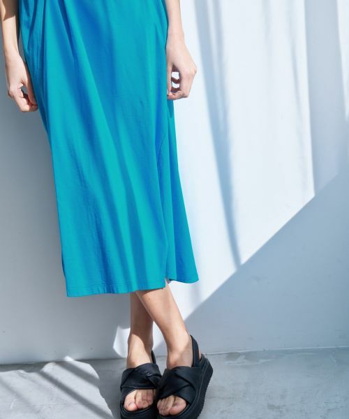 極美品❤️ランバンオンブルー　ロングワンピース　リボン　７分袖　ベージュ　M 極美品 ランバンオンブルー ロングワンピース リボン 7分袖