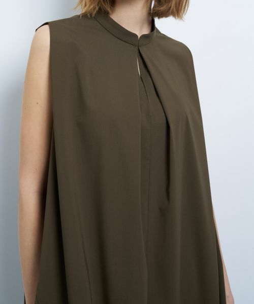 LANVIN en Bleu / ランバン オン ブルー ドレス | 【手洗い可】ソフトタイプライターコクーンワンピース | 詳細11