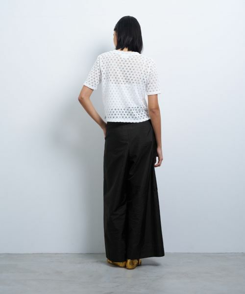 LANVIN en Bleu / ランバン オン ブルー Tシャツ | 【手洗い可】シアーレースカットソー | 詳細10