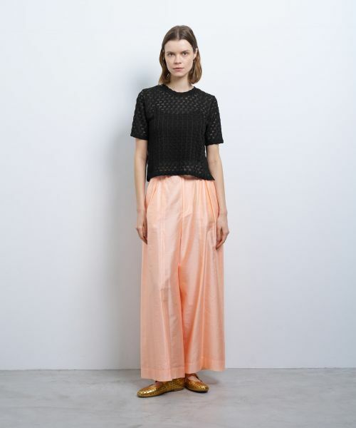 LANVIN en Bleu / ランバン オン ブルー Tシャツ | 【手洗い可】シアーレースカットソー | 詳細15