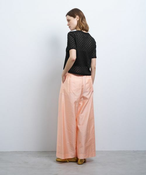 LANVIN en Bleu / ランバン オン ブルー Tシャツ | 【手洗い可】シアーレースカットソー | 詳細17