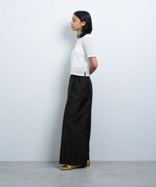 LANVIN en Bleu / ランバン オン ブルー Tシャツ | 【手洗い可】シアーレースカットソー | 詳細9